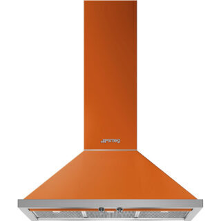 Smeg KPF9OR Portofino Duvar Davlumbaz 90 cm. Turuncu