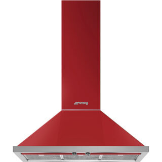 Smeg KPF9RD Portofino Duvar Davlumbaz 90 cm. Kırmızı