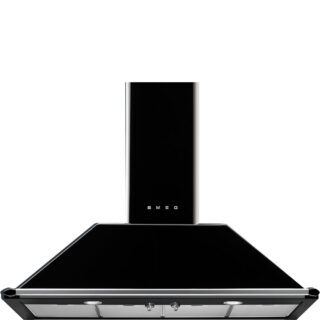 Smeg KT110BLE Victoria Duvar Davlumbaz 110 cm. Siyah