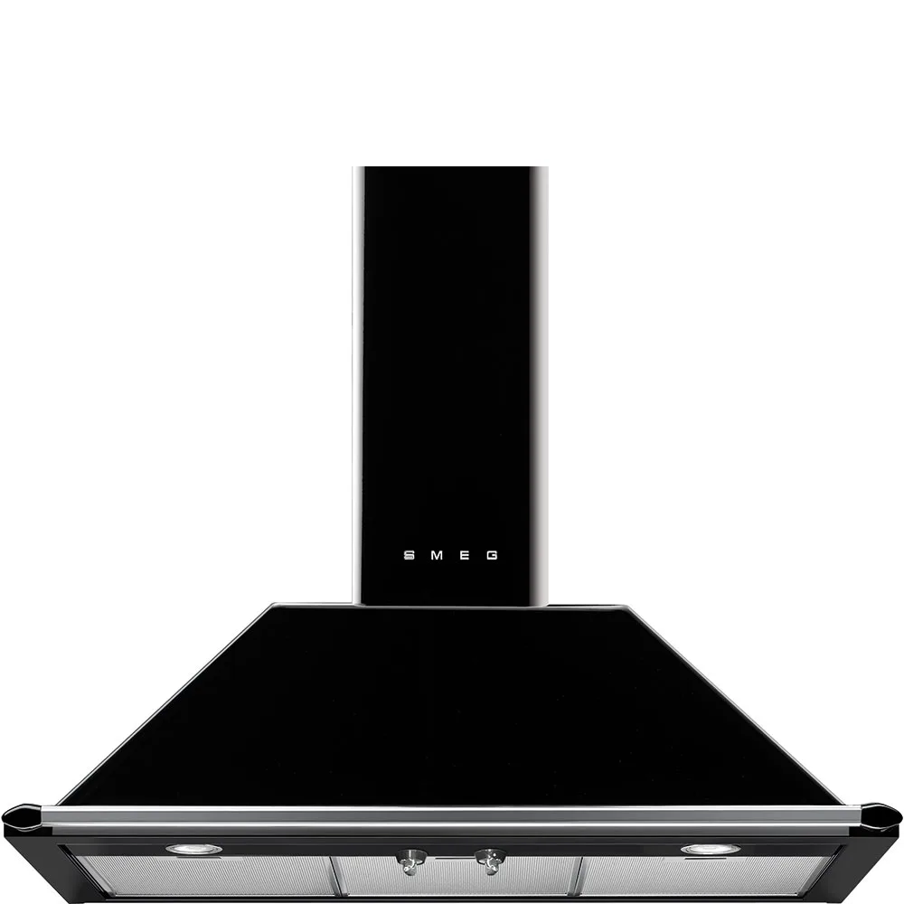 Smeg KT90BLE Victoria Duvar Davlumbaz 90 cm. Siyah