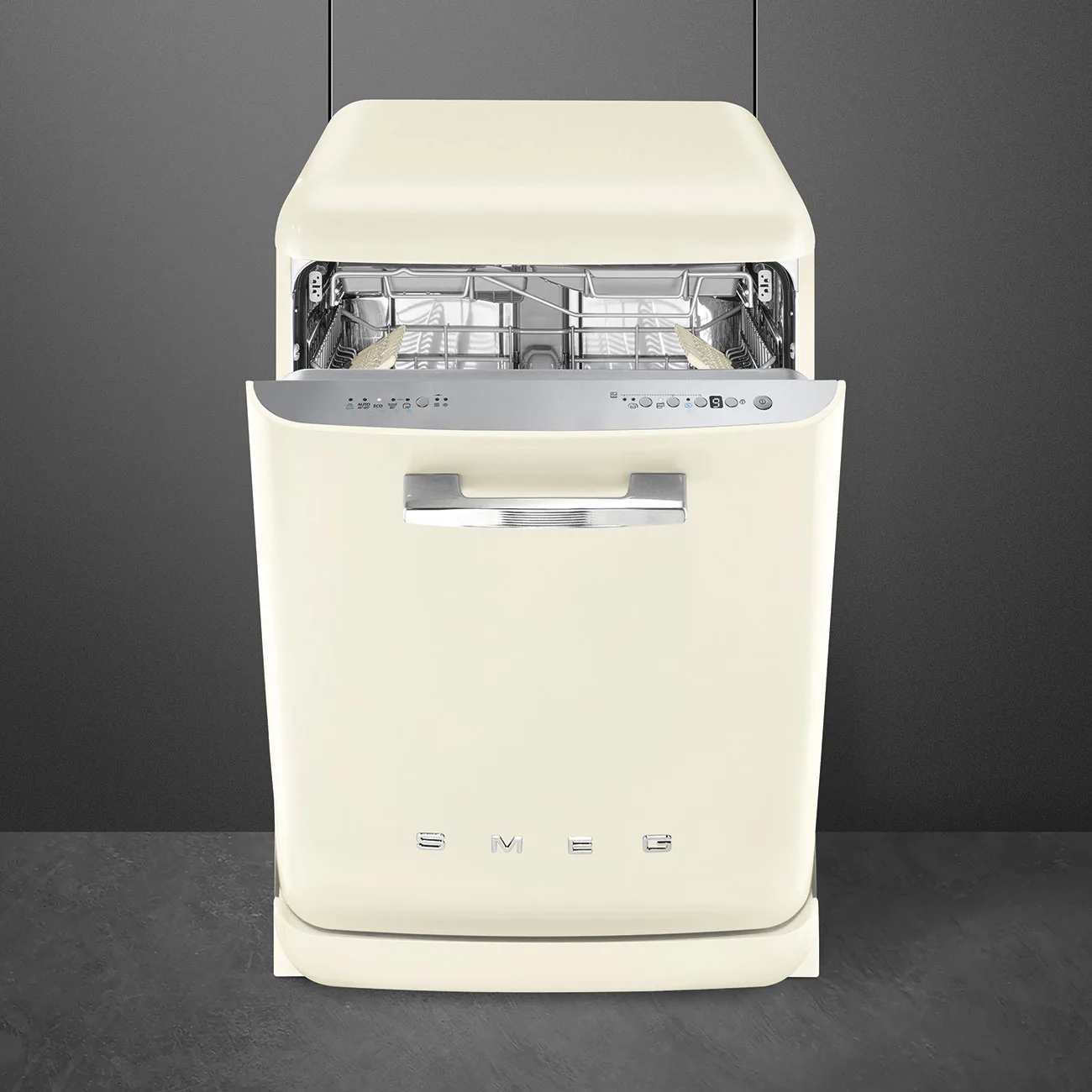 Smeg LVFABCR3 Retro Solo Bulaşık Makinesi Krem - Görsel 2