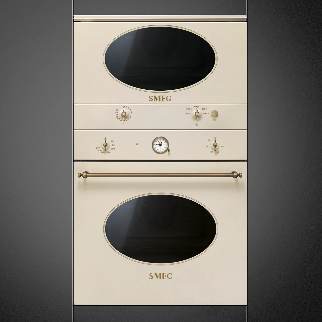Smeg MP822NPO Colonial Mikrodalga H:38 cm. Krem Rustik Est. - Görsel 2