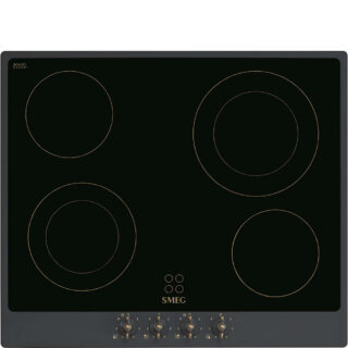 Smeg P864AO Colonial Elektrikli Ocak 60 cm. Antrasit Rustik