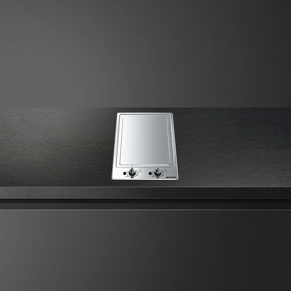 Smeg PGF30T-1 Domino Klasik Seri Ankastre Tepenyaki 31 cm. Çelik - Görsel 3