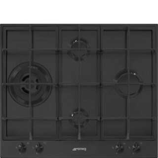 Smeg PX364LMB Klasik Seri Gazlı Ocak 60 cm. Mat Siyah
