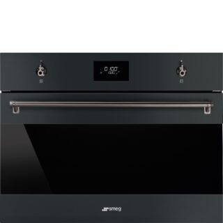 Smeg SO4301M0N Klasik Seri Galileo Mikrodalga Fırın ve Izgara H:45 cm. Mat Siyah