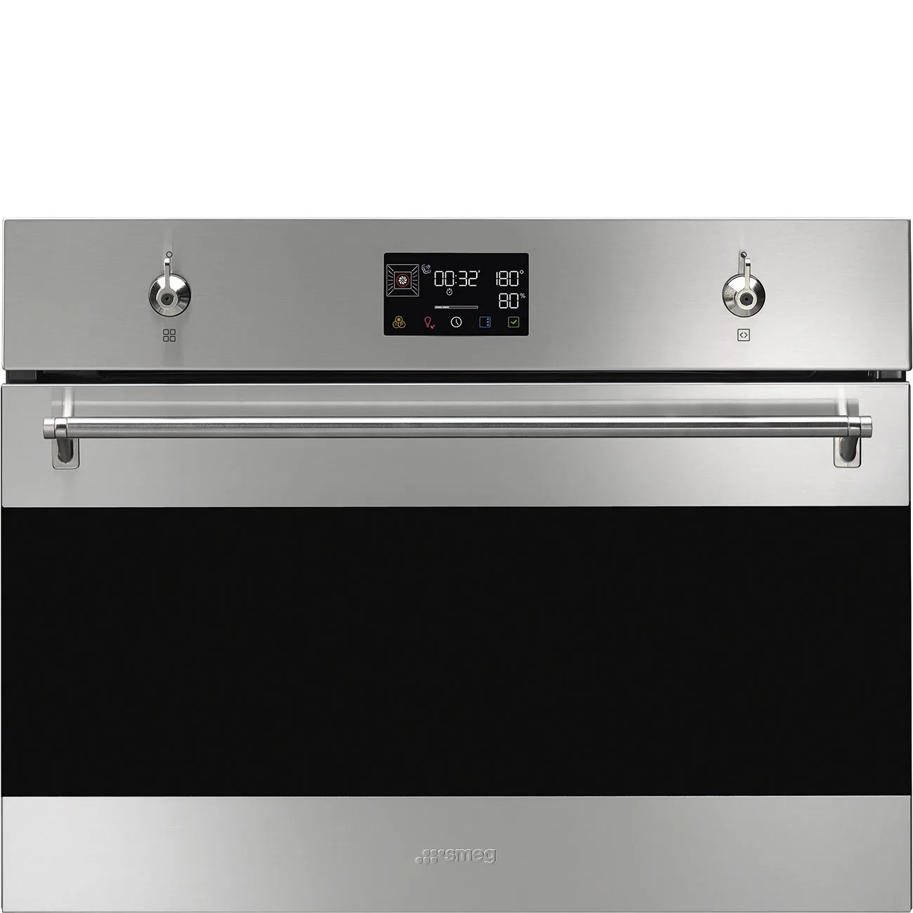 Smeg SO4302S3X Klasik Seri Galileo Steam100 Kombi %100 Buharlı Fırın H:45 cm. Çelik