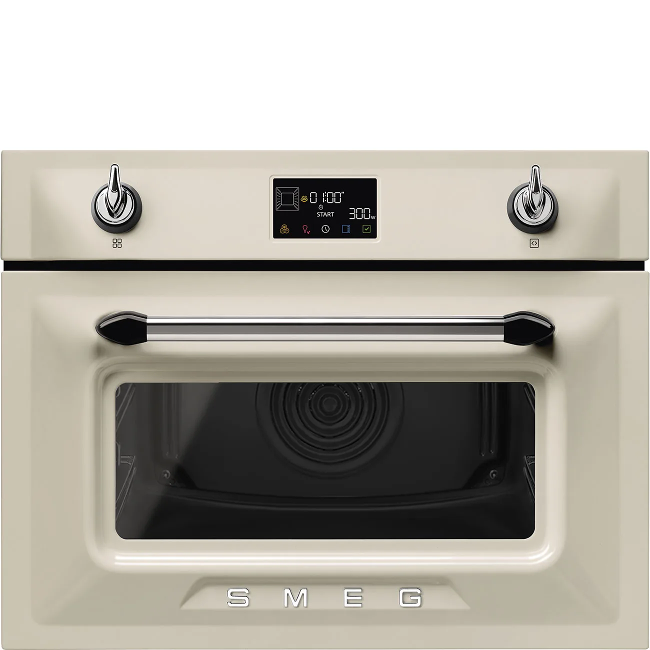 Smeg SO4902M1P Victoria Galileo Kombi Mikrodalga Fırın Krem
