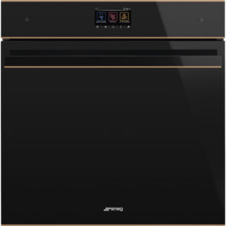 Smeg SOP6604TPNR D.S.N. Galileo Pirolitik Fırın 60 cm. Siyah Cam Bakır Estetik