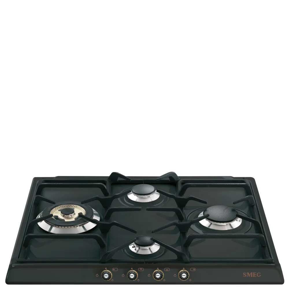 Smeg SR764AO Cortina Gazlı Ocak 60 cm. Antrasit Rustik