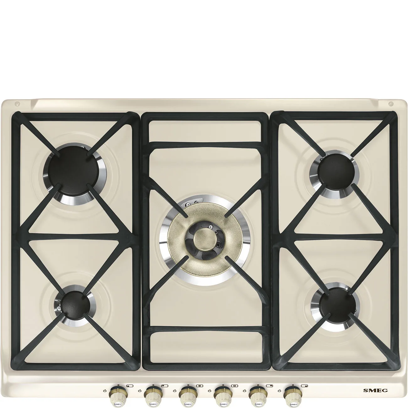Smeg SR775PO Cortina Gazlı Ocak 70 cm. Krem Rustik