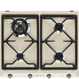 Smeg SR964PGH Victoria Gazlı Ocak 60 cm. Krem