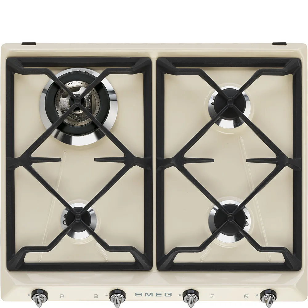 Smeg SR964PGH Victoria Gazlı Ocak 60 cm. Krem
