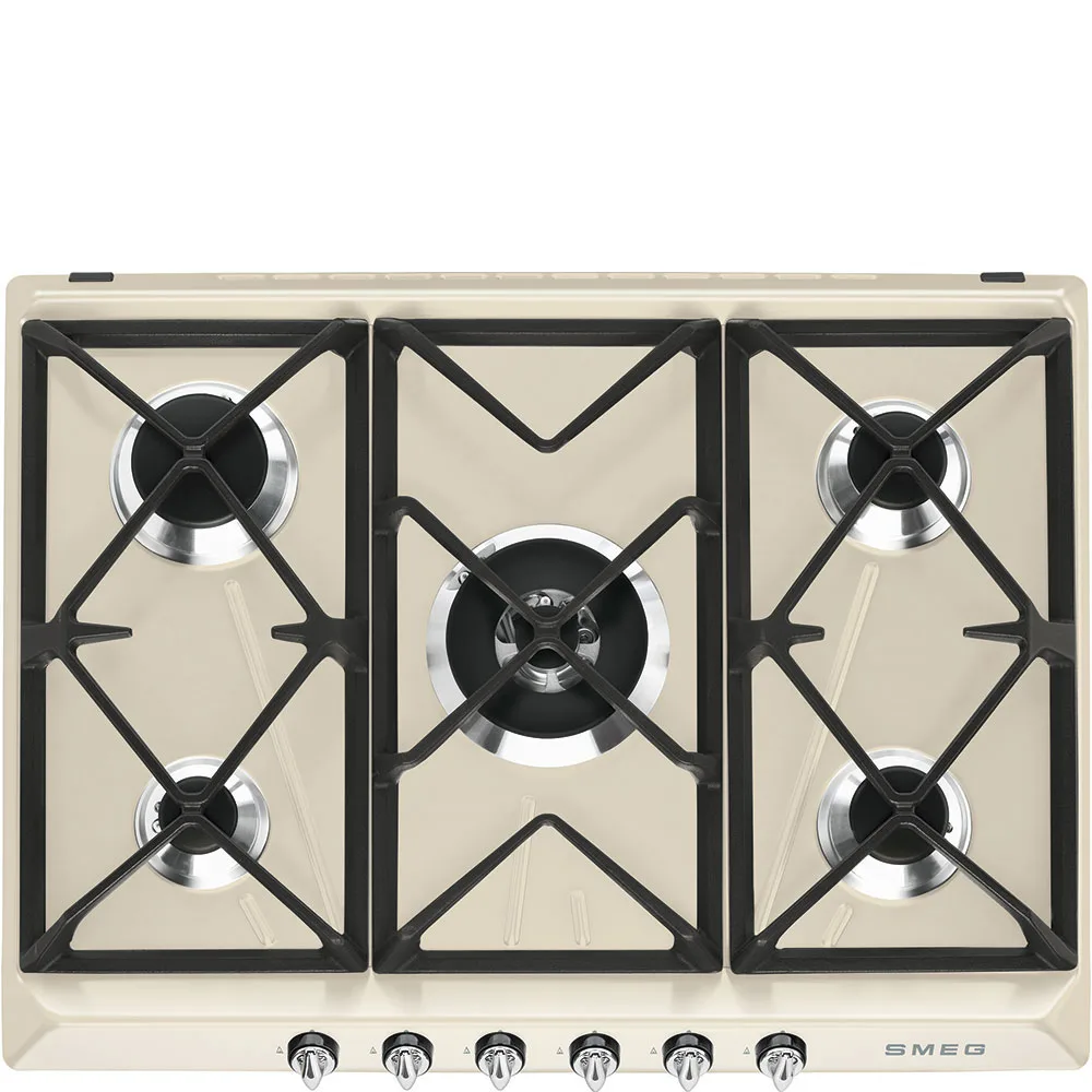 Smeg SR975PGH Victoria Gazlı Ocak 70 cm. Krem