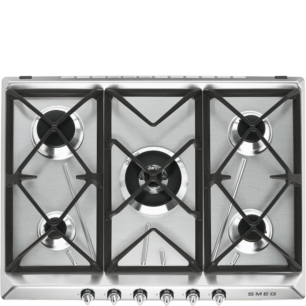 Smeg SR975XGH Victoria Gazlı Ocak 70 cm. Çelik