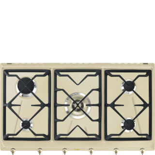 Smeg SRV896POGH Colonial Gazlı Ocak 90 cm. Krem Rustik