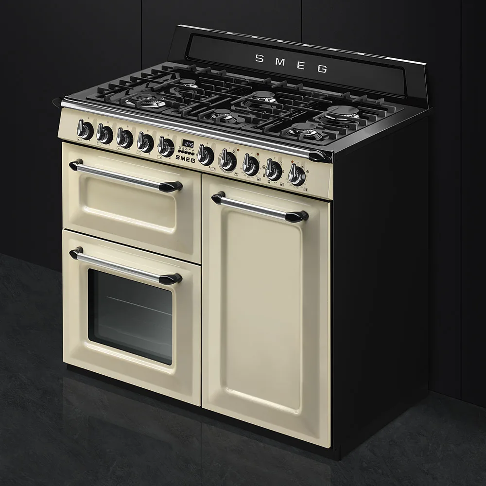 Smeg TR103P Victoria Gazlı Kuzine 100 cm. Krem - Görsel 2