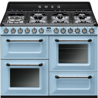 Smeg TR4110AZ Victoria Gazlı Kuzine 110 cm. Pastel Mavi