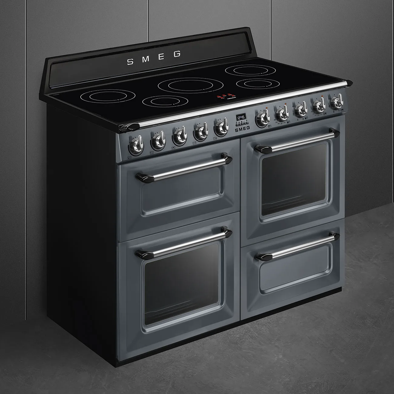 Smeg TR4110IGR2 Victoria İndüksiyonlu Kuzine 110 cm. Barut Gri - Görsel 2