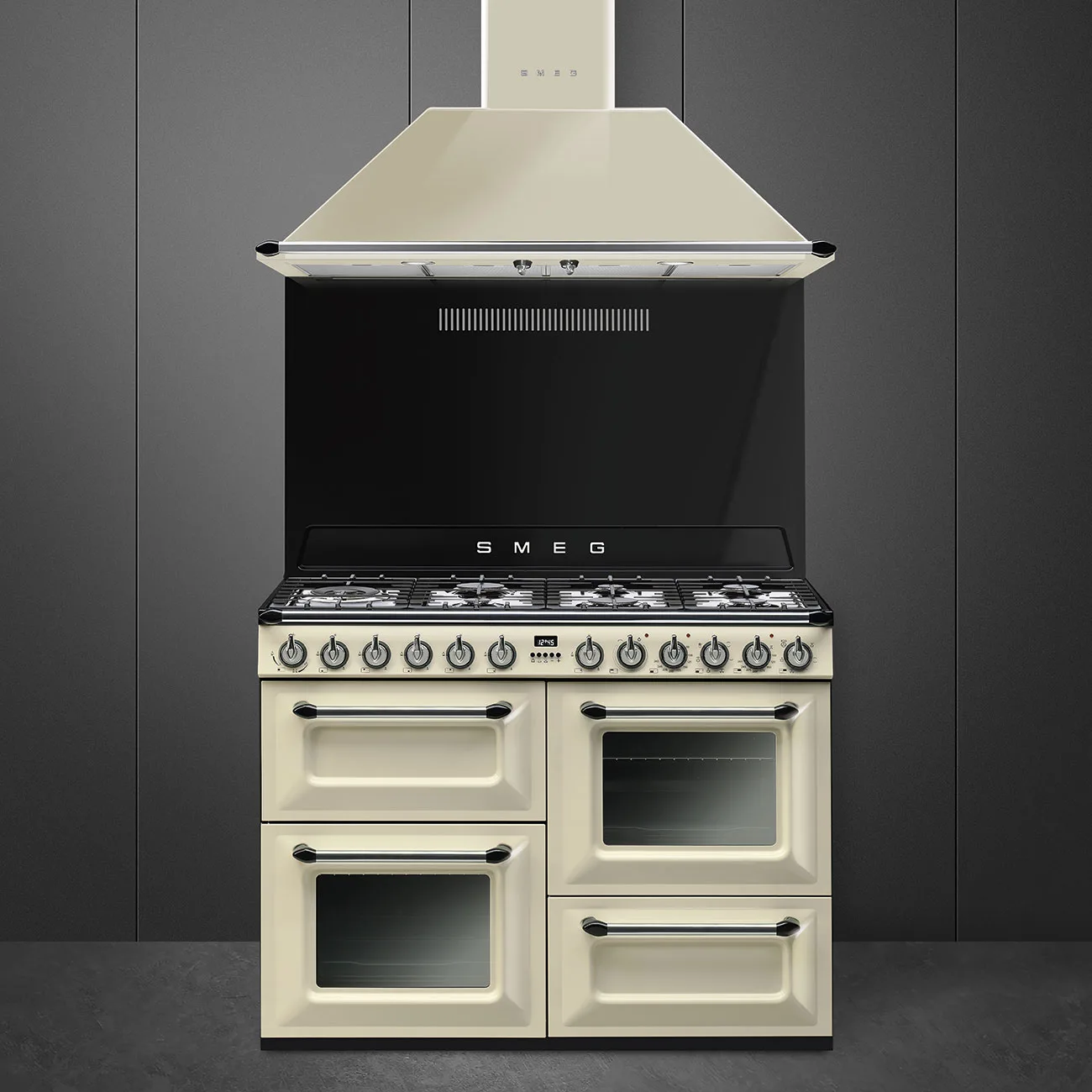 Smeg TR4110P1 Victoria Gazlı Kuzine 110 cm. Krem - Görsel 2