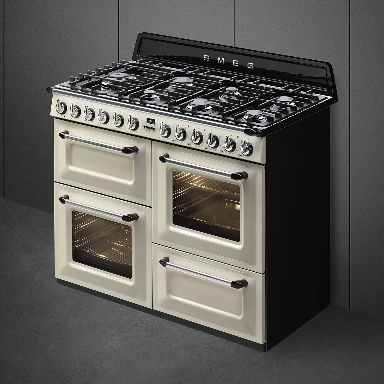 Smeg TR4110P1 Victoria Gazlı Kuzine 110 cm. Krem - Görsel 7