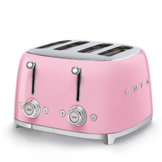 Smeg TSF03PKEU 4 X 1 Dilim Ekmek Kızartma Pembe