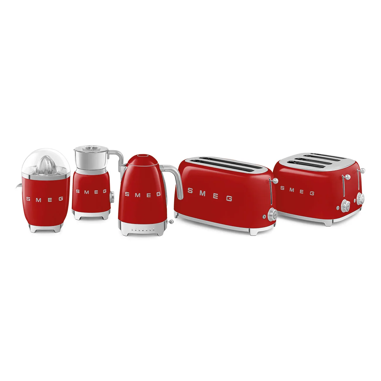 Smeg TSF03RDEU 4 X 1 Dilim Ekmek Kızartma Kırmızı - Görsel 3