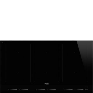 Smeg SIM1964D Linea Autovent Multizone İndüksiyonlu Ocak 90 cm. Siyah
