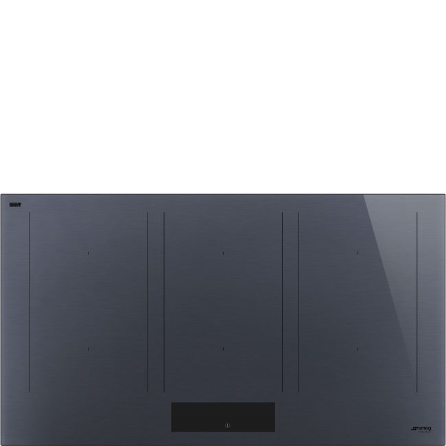 Smeg SIM1964DG Linea Autovent Multizone İndüksiyonlu Ocak 90 cm. Neptun Grey