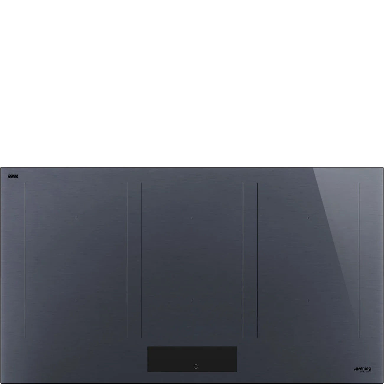 Smeg SIM1964DG Linea Autovent Multizone İndüksiyonlu Ocak 90 cm. Neptun Grey