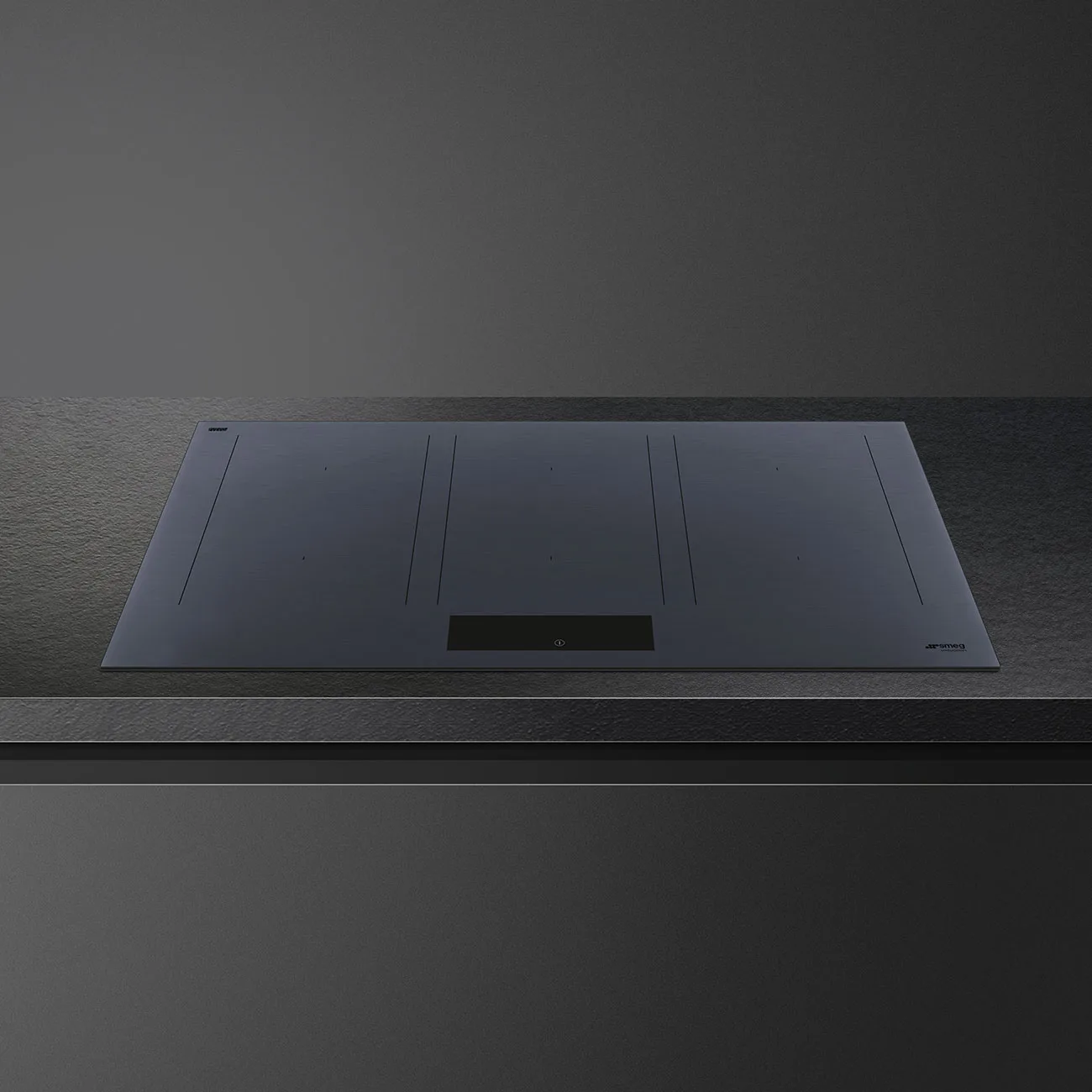 Smeg SIM1964DG Linea Autovent Multizone İndüksiyonlu Ocak 90 cm. Neptun Grey - Görsel 2