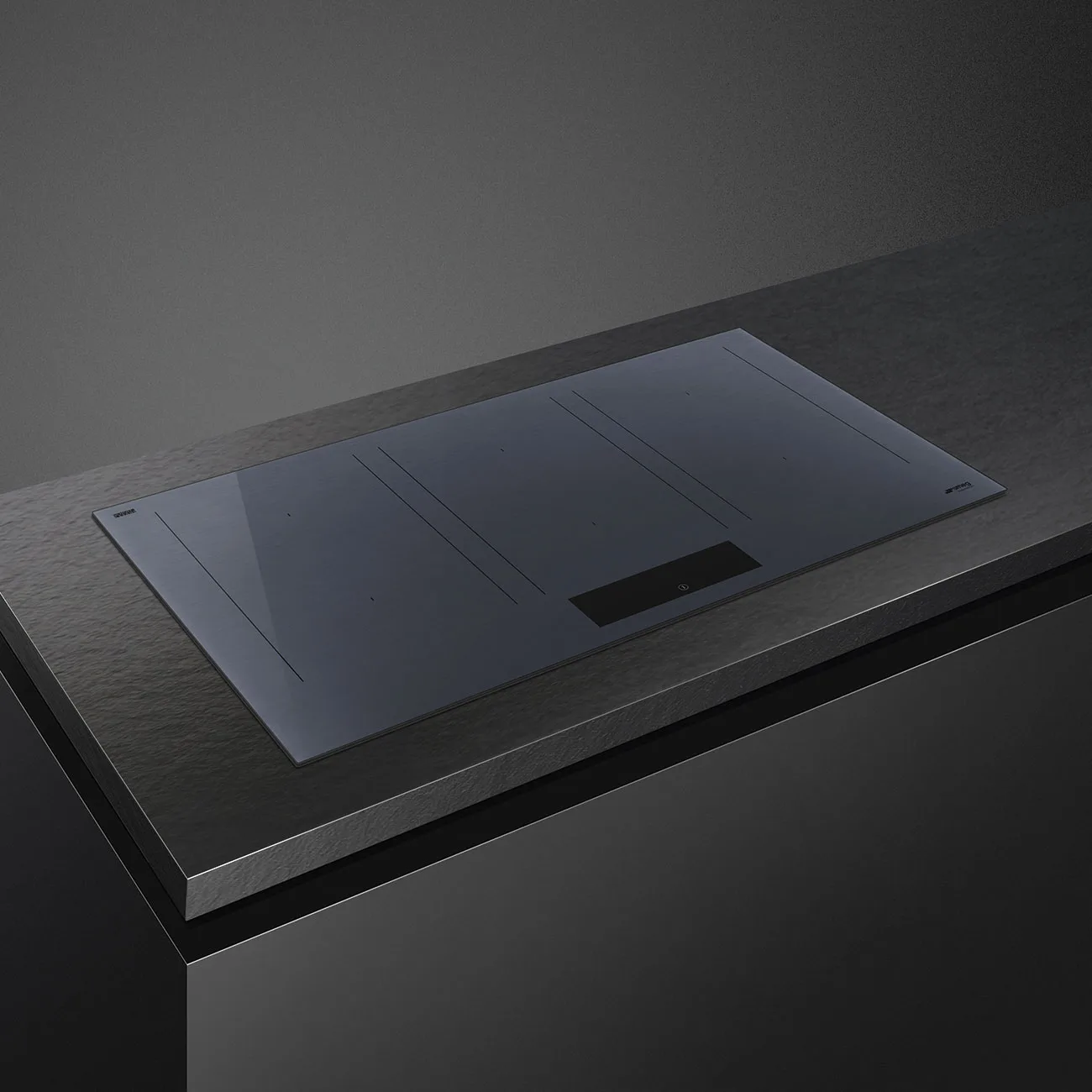 Smeg SIM1964DG Linea Autovent Multizone İndüksiyonlu Ocak 90 cm. Neptun Grey - Görsel 5