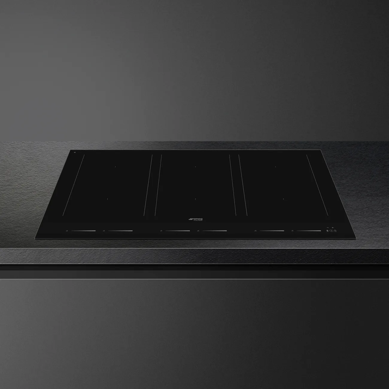 Smeg SIM1964D Linea Autovent Multizone İndüksiyonlu Ocak 90 cm. Siyah - Görsel 2