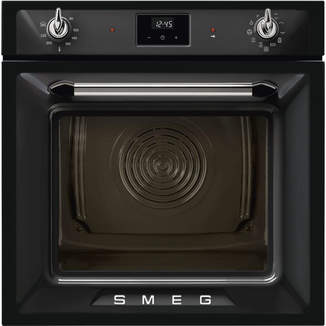 Smeg SOP6900TN Victoria Galileo H:60 cm.Fırın Siyah