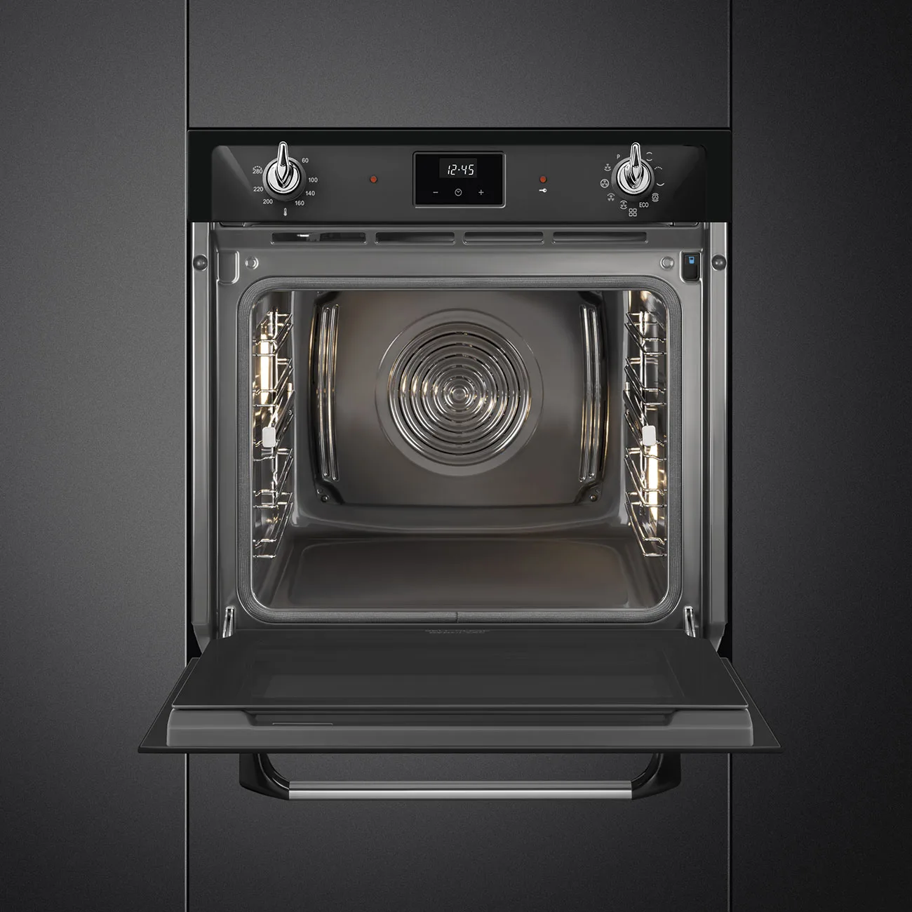 Smeg SOP6900TN Victoria Galileo H:60 cm.Fırın Siyah - Görsel 5