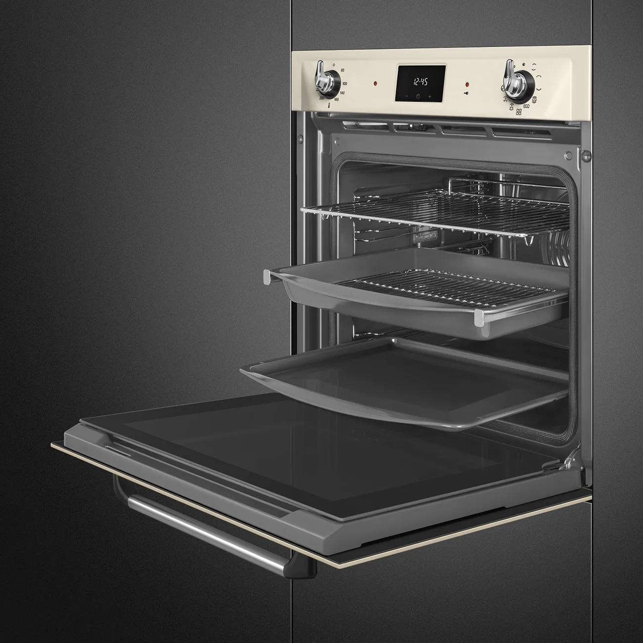 Smeg SOP6900TP Victoria Galileo H:60 cm.Fırın Krem - Görsel 6