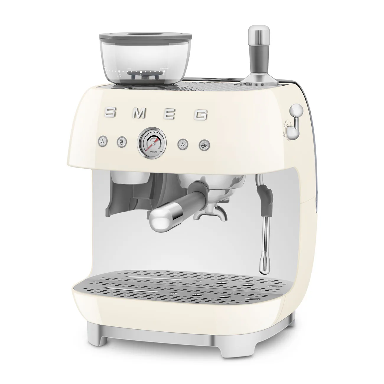 Smeg EGF03CREU Öğütücülü Espresso Makinesi Krem - Görsel 4