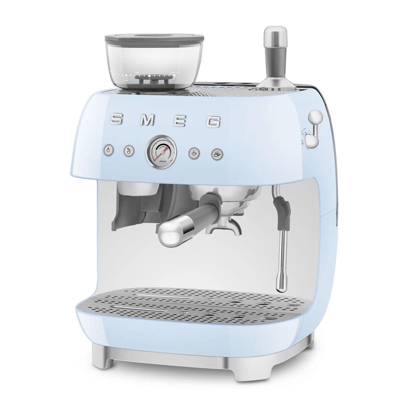 Smeg EGF03PBEU Öğütücülü Espresso Makinesi Pastel Mavi - Görsel 4