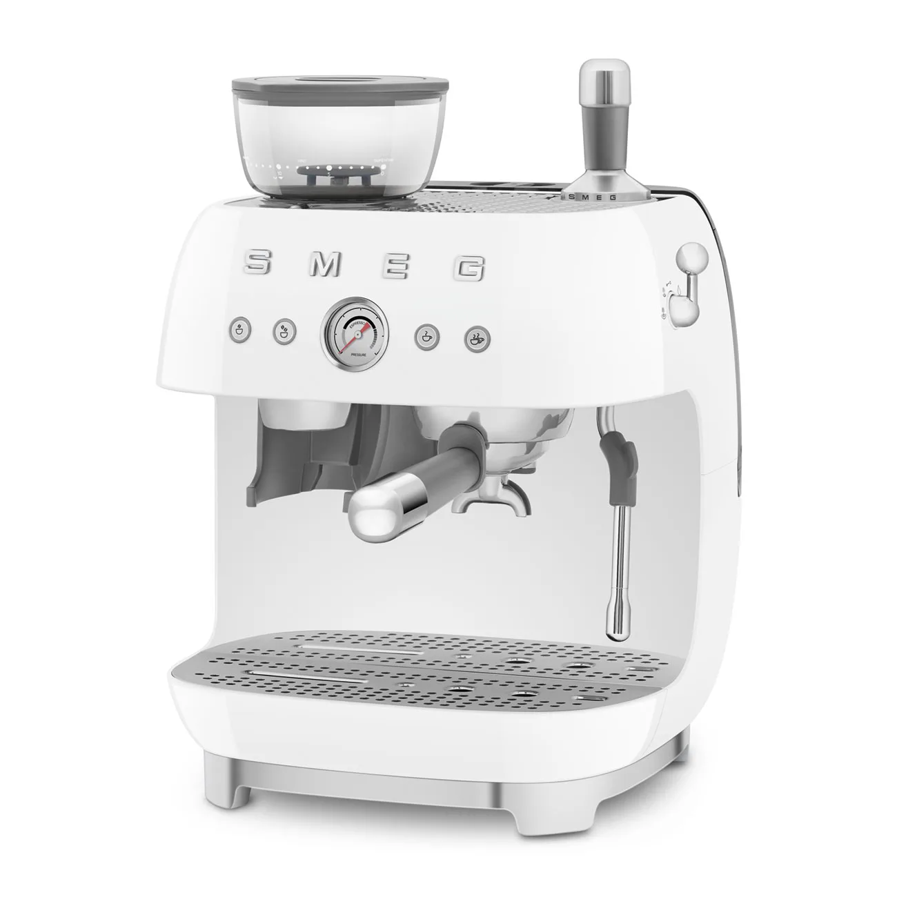 Smeg EGF03WHEU Öğütücülü Espresso Makinesi Beyaz - Görsel 4