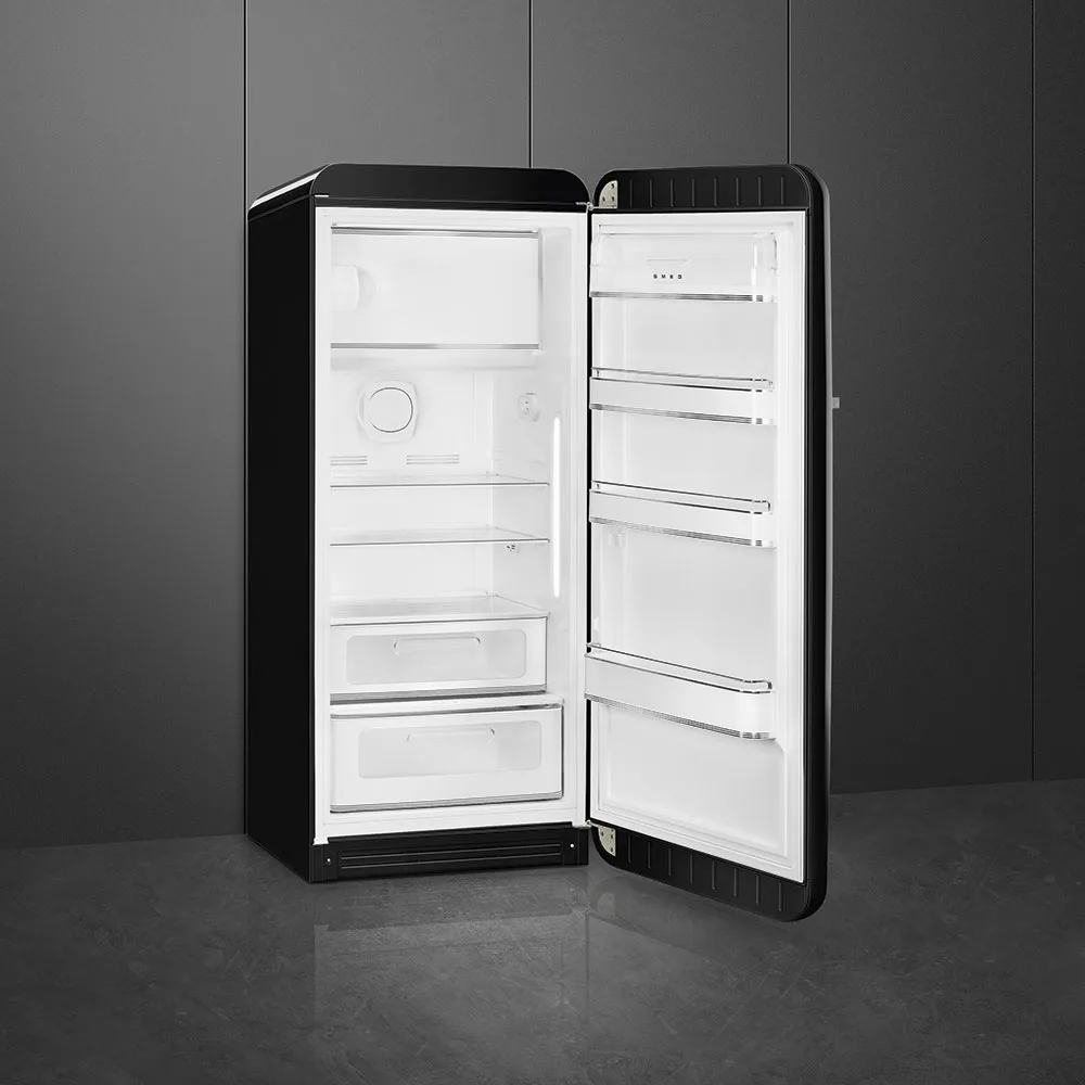 Smeg FAB28RBL5 Retro Tek Kapılı Buzdolabı,Siyah Sağ Menteşe - Görsel 2
