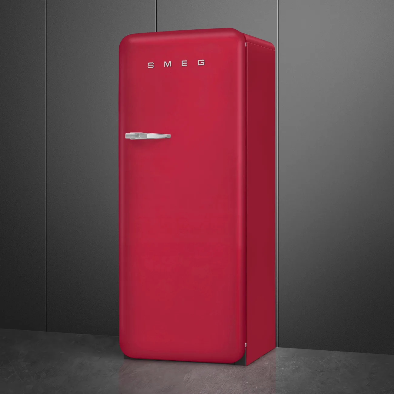 Smeg FAB28RDRB5 Retro Özel Seri Tek Kapılı Buzdolabı Ruby Red Sağ Menteşe - Görsel 3