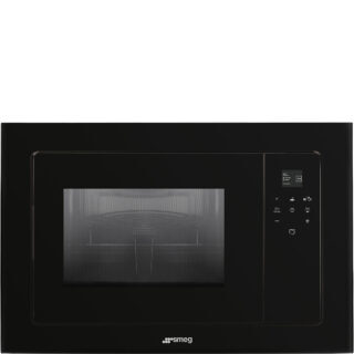 Smeg FMI120B3 Linea Mikrodalga H:38 cm. Deep Black