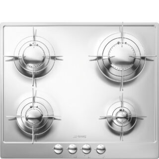 Smeg P64ES 60 cm. Piano Design Gazlı Ocak Çelik 4 Gözlü