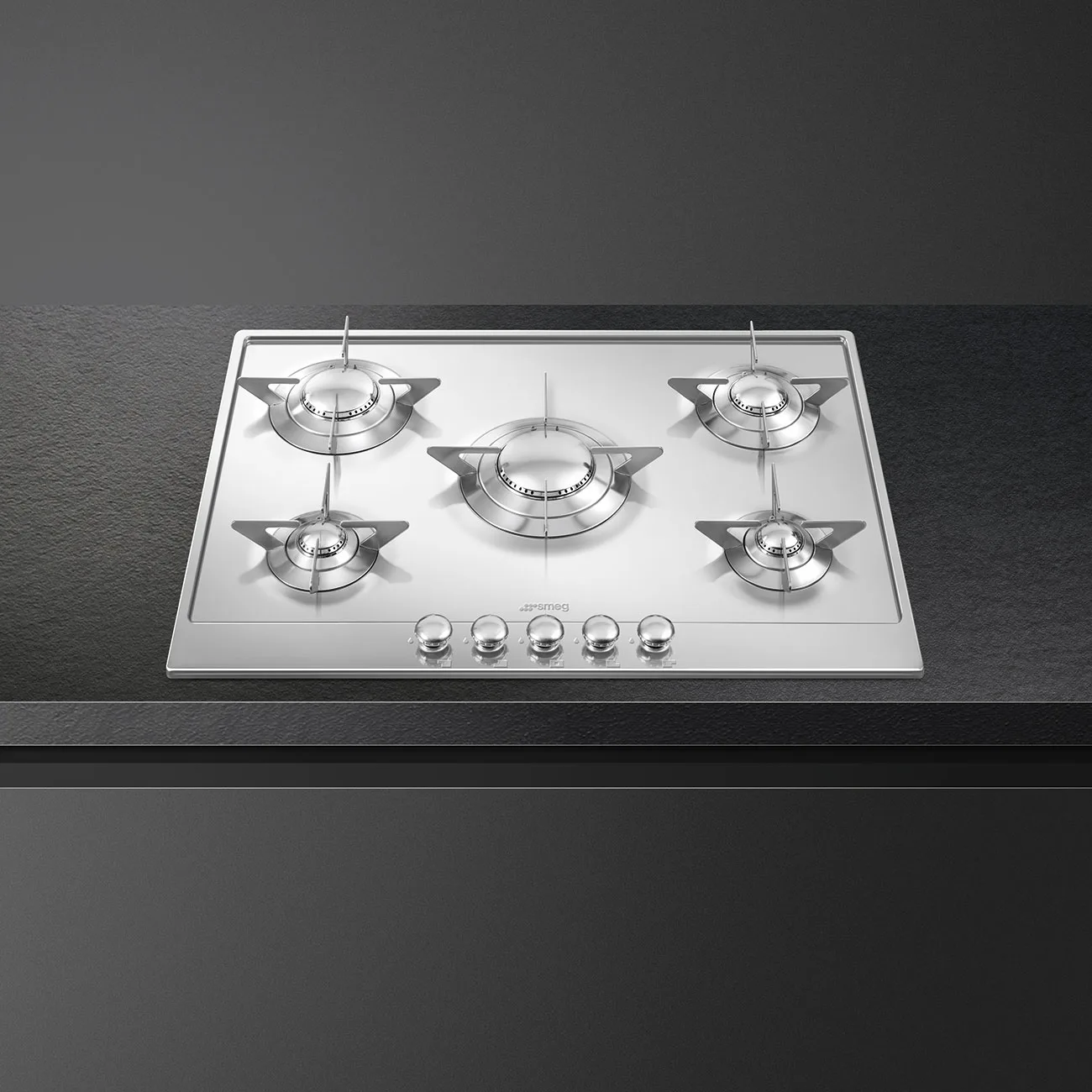 Smeg P705ES 72 cm. Piano Design Gazlı Ocak Çelik 5 Gözlü - Görsel 2