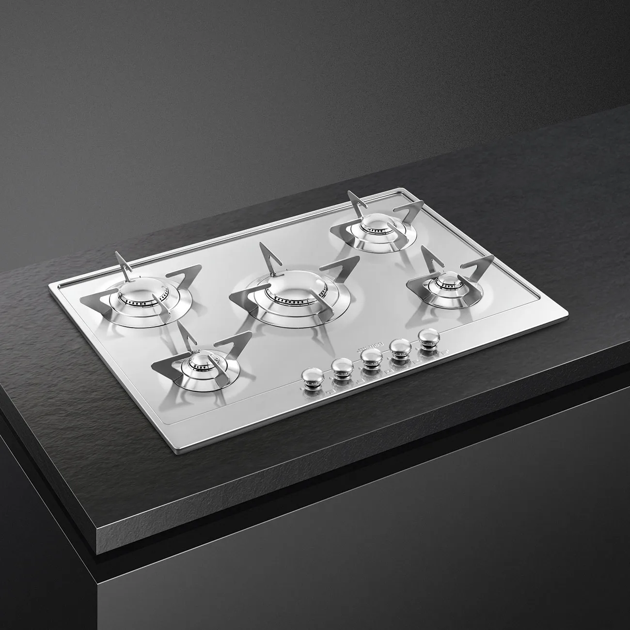 Smeg P705ES 72 cm. Piano Design Gazlı Ocak Çelik 5 Gözlü - Görsel 4