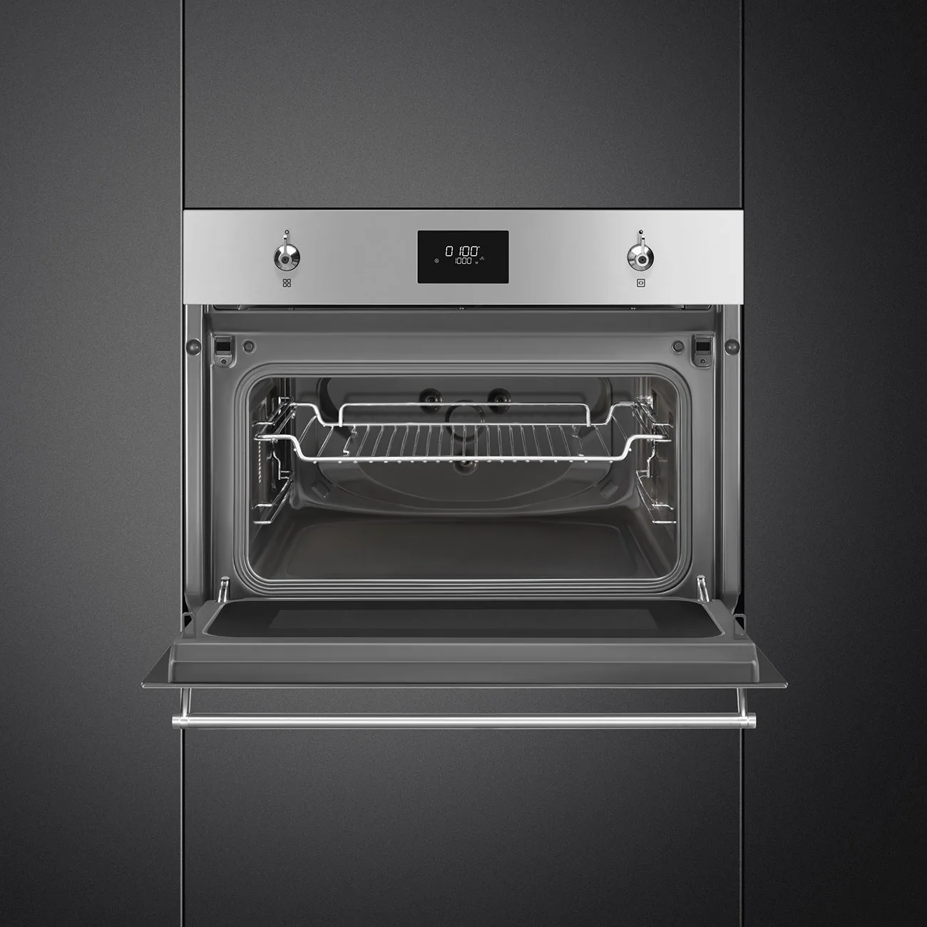 Smeg SO4301M0X Klasik Seri Galileo Mikrodalga Fırın ve Izgara H:45 cm. Çelik - Görsel 3