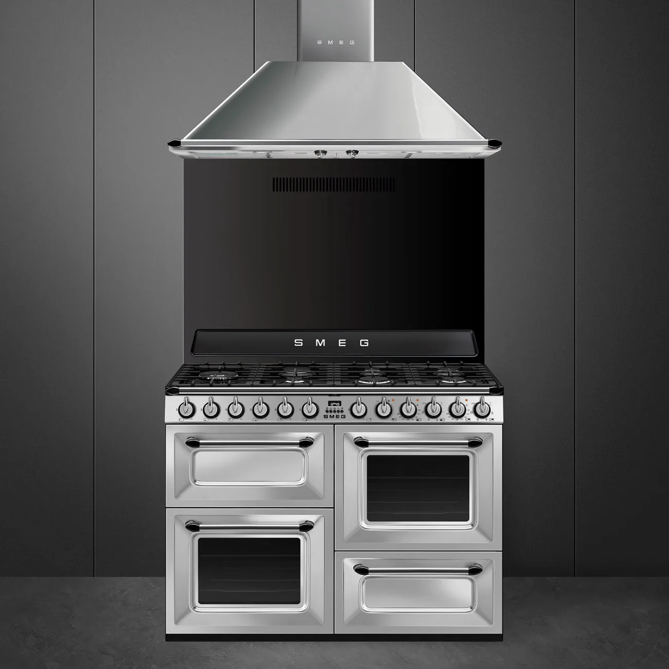 Smeg TR4110X-1 Victoria Gazlı Kuzine 110 cm. Çelik - Görsel 2