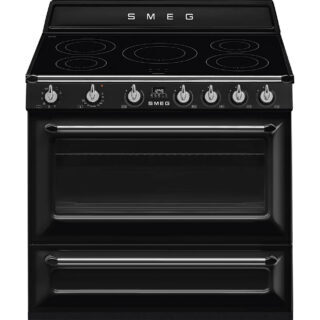 Smeg TR90IBL2 Victoria İndüksiyonlu Kuzine 90 cm. Siyah