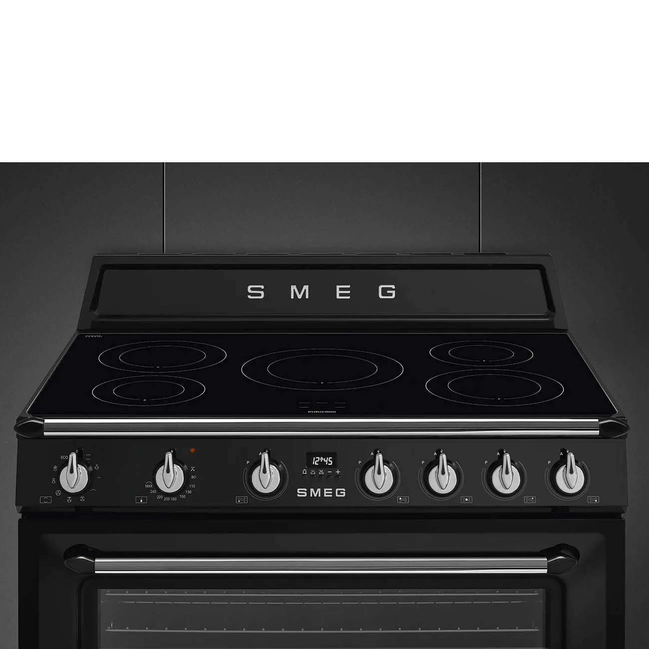 Smeg TR90IBL2 Victoria İndüksiyonlu Kuzine 90 cm. Siyah - Görsel 7