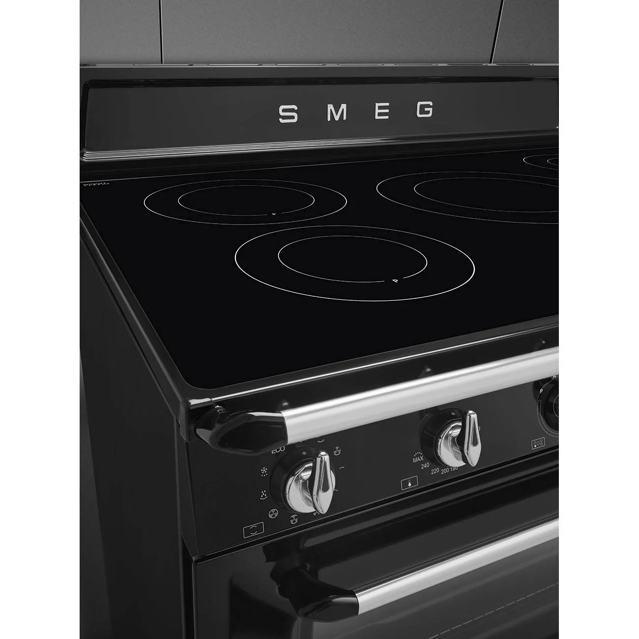 Smeg TR90IBL2 Victoria İndüksiyonlu Kuzine 90 cm. Siyah - Görsel 8